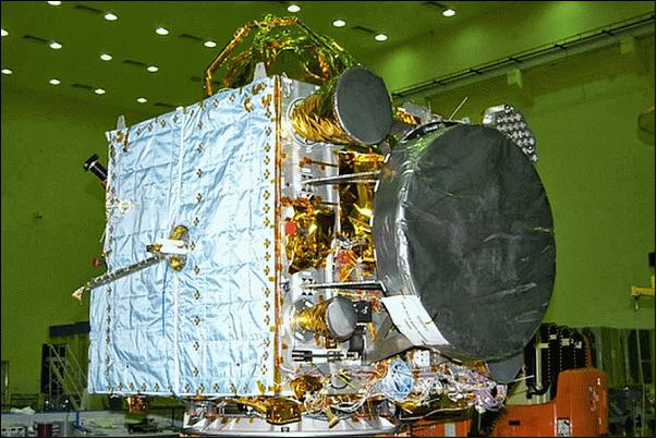 Figure 11: Photo of the IRNSS-1A spacecraft prior to launch (image credit: ISRO)