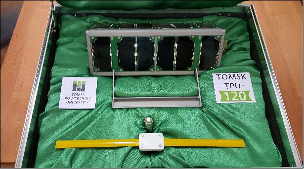Figure 1: Photo of the Tomsk-TPU-120 nanosatellite (image credit: TPU)