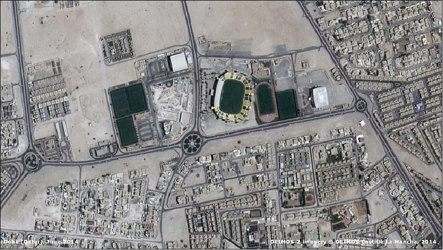 Figure 19: First image of Doha, the capital of Qatar, captured from space by Deimos-2 (image credit: Elecnor Deimos)