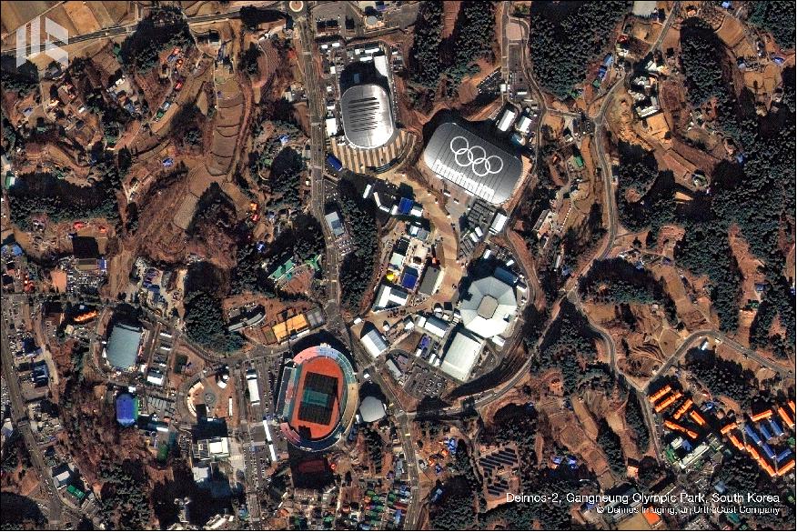 Figure 6: Deimos-2 captured the main Winter Olympics stadiums and venues from orbit in February 2018 (image credit: Deimos Imaging)