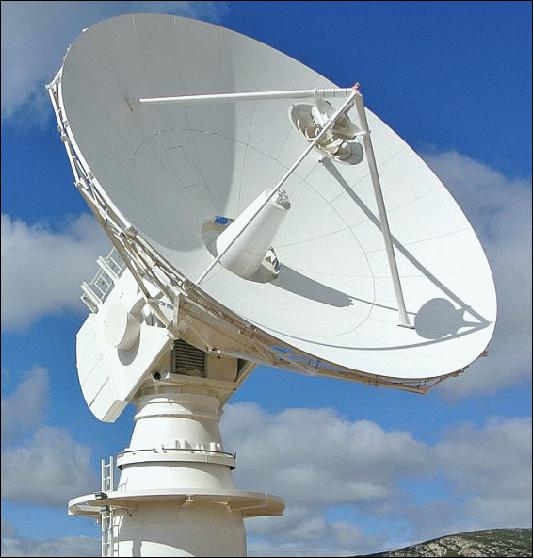 Figure 29: Photo of the 10 m ground station at Puertollano, Spain (image credit: Elecnor Deimos Space)