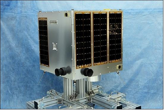 Figure 1: Photo of the HodoYoshi-1 microsatellite (image credit: Axelspace)