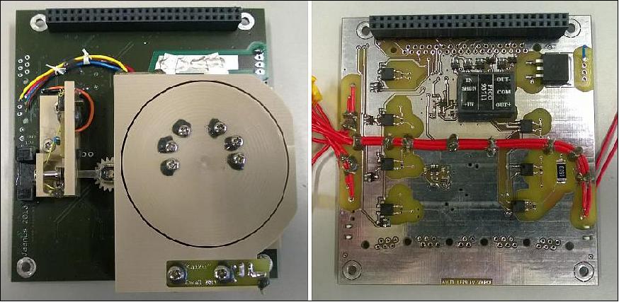 Figure 21: Aalto1 plasma brake motor card (left) and HV card (right), image credit: UH, UT