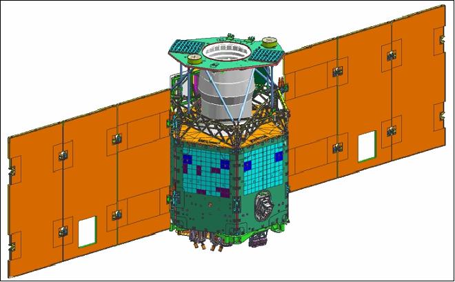 Figure 2: Illustration of the deployed VENµS minisatellite (image credit: CNES, IAI)