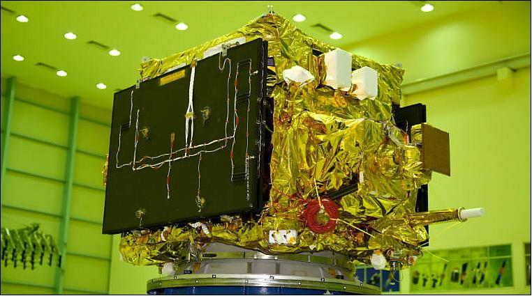 Figure 1: Photo of the HYSIS satellite (image credit: ISRO)