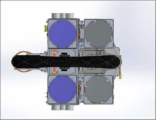 Figure 45: AAReST spacecraft – top view (image credit: AAReST collaboration)