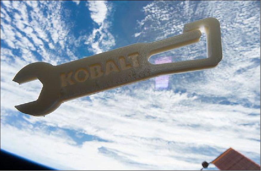 Figure 3: This simple wrench was the first tool printed with the Additive Manufacturing Facility on board the ISS (image credit: NASA, Made In Space, Lowe's)