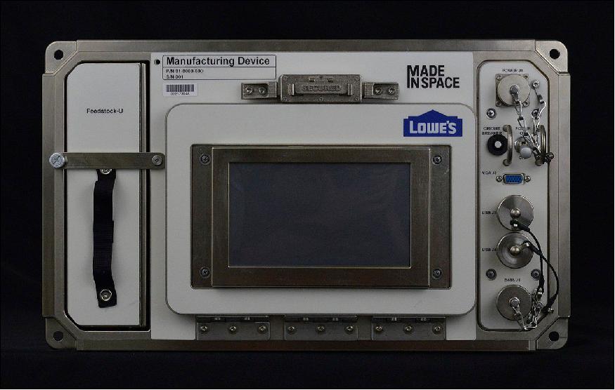 Figure 1: Photo of the AMF, the first publicly available in-space manufacturing device (image credit: Made In Space)