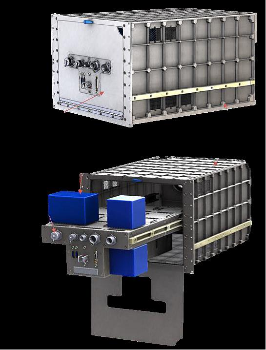 Figure 2: Illustration of the ICF (ICE Cubes Facility), image credit: Space Applications Services