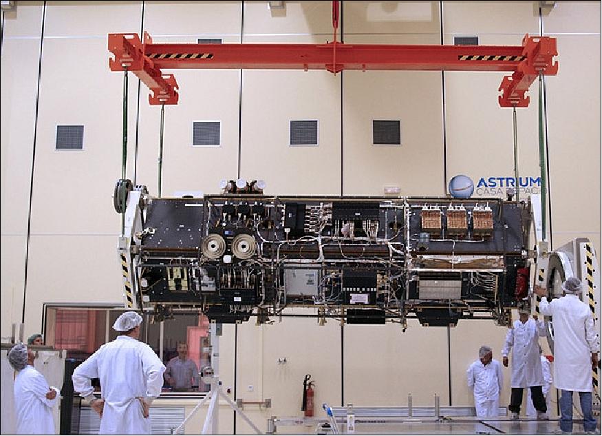 Figure 4: Photo of the PAZ spacecraft (image credit: EADS Astrium) 9)