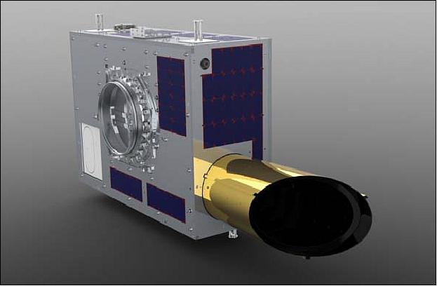 Figure 3: Photo of the NEOSSat microsatellite (image credit: MSCI, CSA)