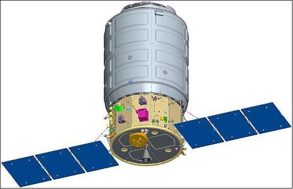 Figure 2: Standard configuration of Cygnus (image credit: Orbital)