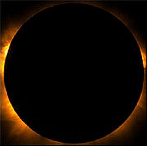 Figure 14: Image of the total eclipse over Australia (image credit: JAXA)