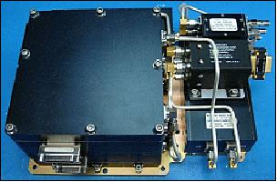 Figure 6: Space Micro's integrated µSDTN transponder; the core transponder is on the left; the diplexer, RF switch and test couplers are on the right (image credit: Space Micro)