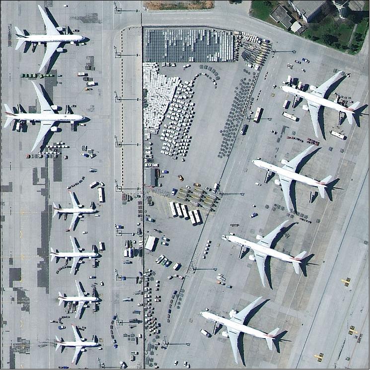 Figure 9: Sample WorldView-4 image of the Istanbul Airport, acquired on March 29, 2017 (image credit: EUSI, DigitalGlobe)