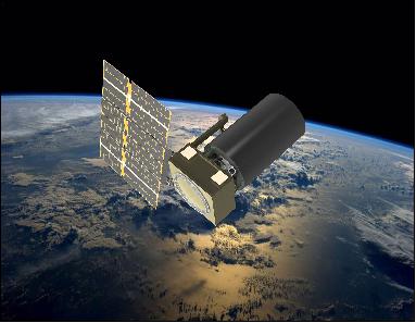 Figure 6: Illustration of the deployed S5 microsatellite (image credit: Blue Canyon Technologies)