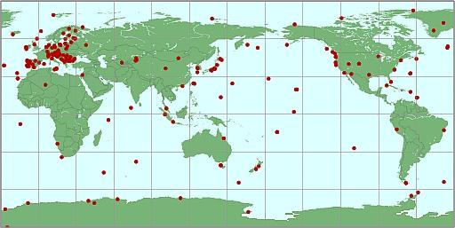 Figure 30: Distribution of WDCGG observation points (image credit: JAXA)