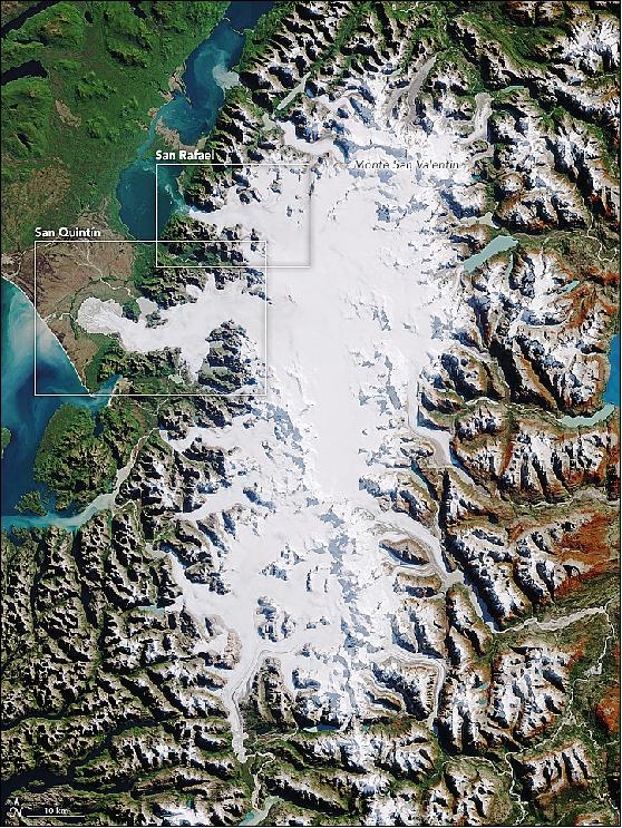 Figure 37: OLI image on Landsat-8, acquired on April 16, 2017 (image credit: NASA Earth Observatory, images by Jesse Allen and Joshua Stevens, using Landsat data from the USGS, story by Kathryn Hansen)