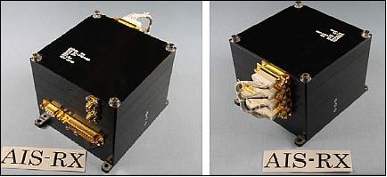 Figure 13: Front and back view of the SPAISE receiver (image credit: JAXA, AES)