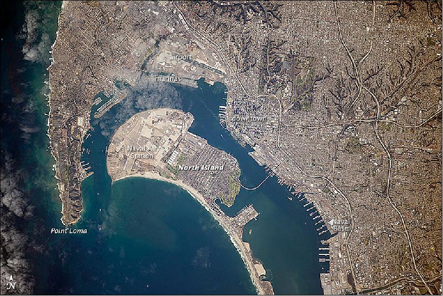 Figure 27: Astronaut photo of San Diego, CA, acquired on January 10, 2015 with a Nikon D4 digital camera using an 800 mm lens (image credit: NASA Earth Observatory)