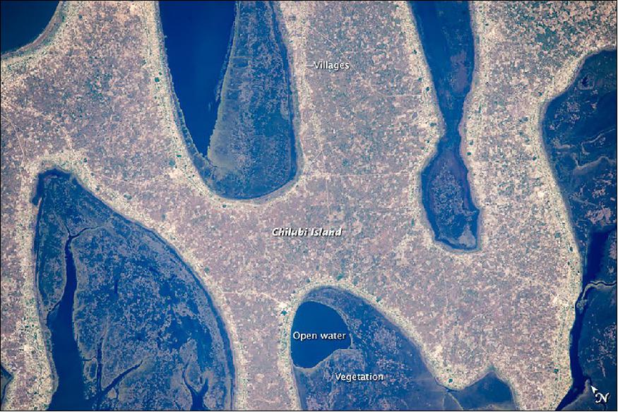 Figure 8: This astronaut photo by a member of the Expedition 44 crew was acquired on June 14, 2015, with a Nikon D4 digital camera using a 1150 mm lens (image credit: NASA Earth Observatory, M. Justin Wilkinson)