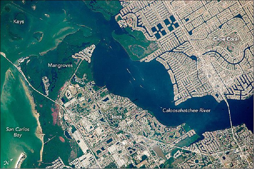 Figure 83: Astronaut photograph ISS047-E-84351 was acquired on April 27, 2016, with a Nikon D4 digital camera using a, 1150 millimeter lens, and is provided by the ISS Crew Earth Observations Facility and the Earth Science and Remote Sensing Unit, Johnson Space Center. The image was taken by a member of the Expedition 47 crew (image credit: NASA Earth Observatory, M. Justin Wilkinson)