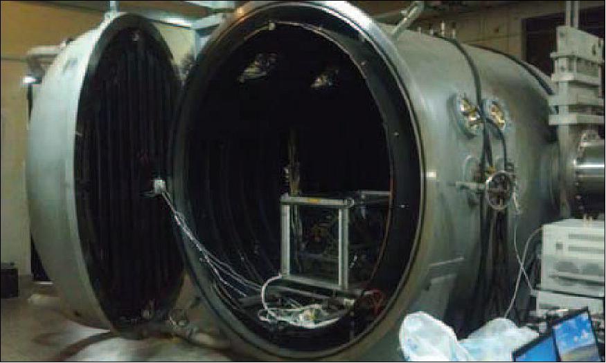 Figure 12: The CFOSAT SCAT instrument in thermal vacuum test (image credit: MiRS/CSSAR/CAS)