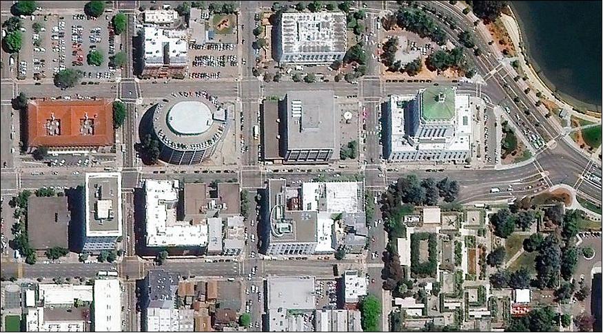Figure 10: An image of downtown Oakland captured on July 19, 2016 by DigitalGlobe's WorldView-2 satellite (image credit: DigitalGlobe)