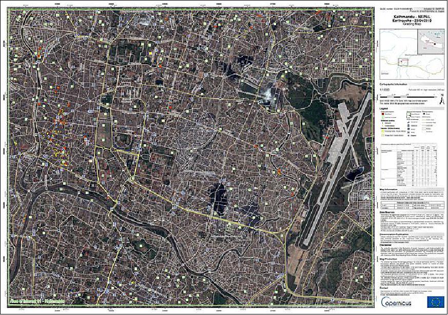 Figure 87: Kathmandu grading map (image credit: DigitalGlobe/European Commission)
