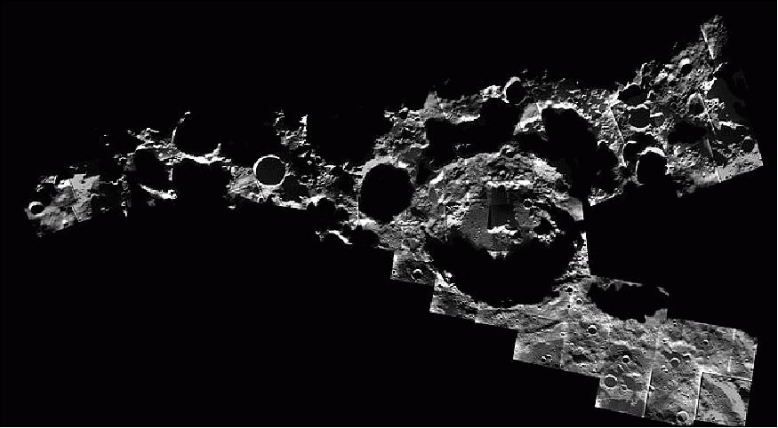 Figure 12: A peppering of craters at the Moon's south pole (image credit: ESA Space science image of the week)