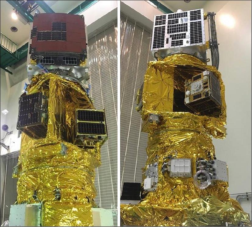 Figure 7: Engineers developed a new payload accommodation structure for the seven satellites launched on the Epsilon rocket (image credit: JAXA)