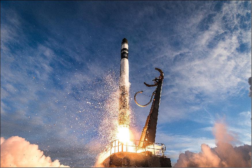 Figure 7: Rocket Lab's Electron launch vehicle successfully lifted off at 06:33 UTC (19:33 NZDT) on 16 December 2018 from the Rocket Lab Launch Complex 1 on New Zealand's Māhia Peninsula with the ELaNa-19 payloads (image credit: Rocket Lab)