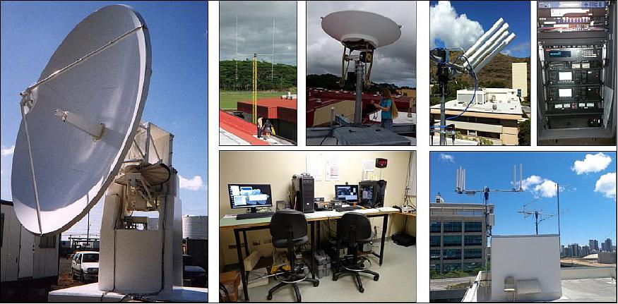 Figure 9: HSFL ground stations. The KCC ground station (center) will be used for Neutron-1 operations (image credit: HSFL)