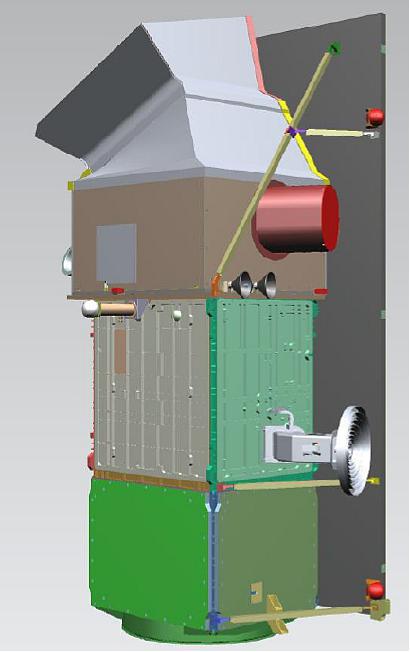 Figure 1: Illustration of the PRISMA spacecraft layout (image credit: Carlo Gavazzi Space, ASI) 10)