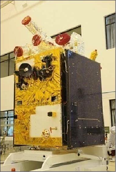 Figure 3: Photo of the ZY-3 spacecraft during integration (image credit: CAST/BISSE)