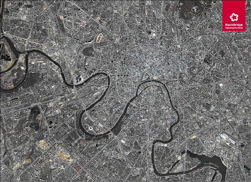 Figure 23: Image of Moscow acquired in August 2012 (image credit: BlackBridge)