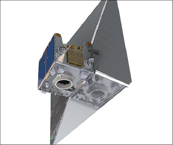 Figure 38: De-orbit sail from Cranfield University, deployed on TechDemoSat-1 (image credit: SSTL)