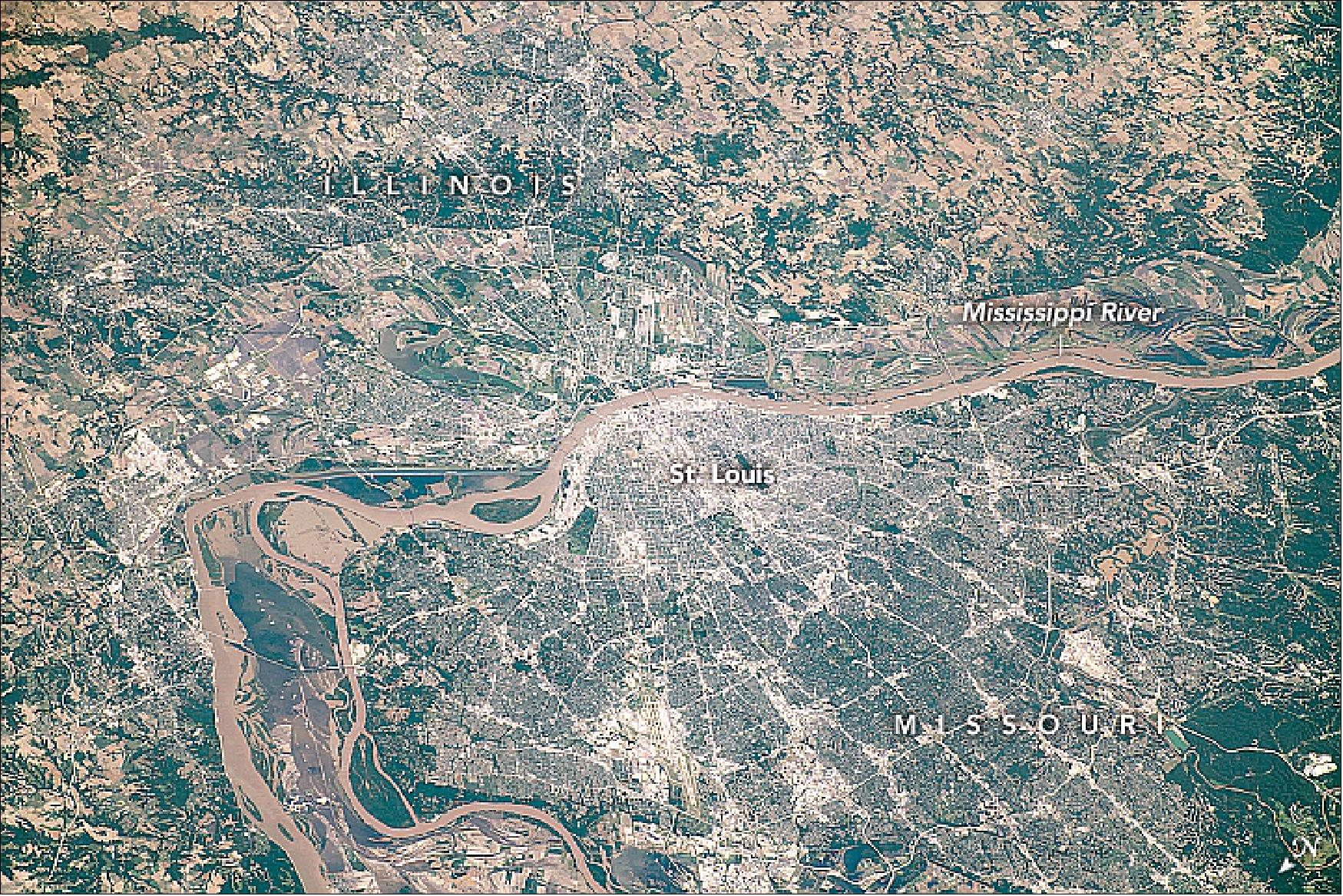 Figure 68: The astronaut photograph ISS060-E-556 was acquired on June 25, 2019, with a Nikon D5 digital camera using a 290 mm lens and is provided by the ISS Crew Earth Observations Facility and the Earth Science and Remote Sensing Unit, Johnson Space Center. The image was taken by a member of the Expedition 60 crew (image credit: NASA Earth Observatory, caption by Laura Phoebus)