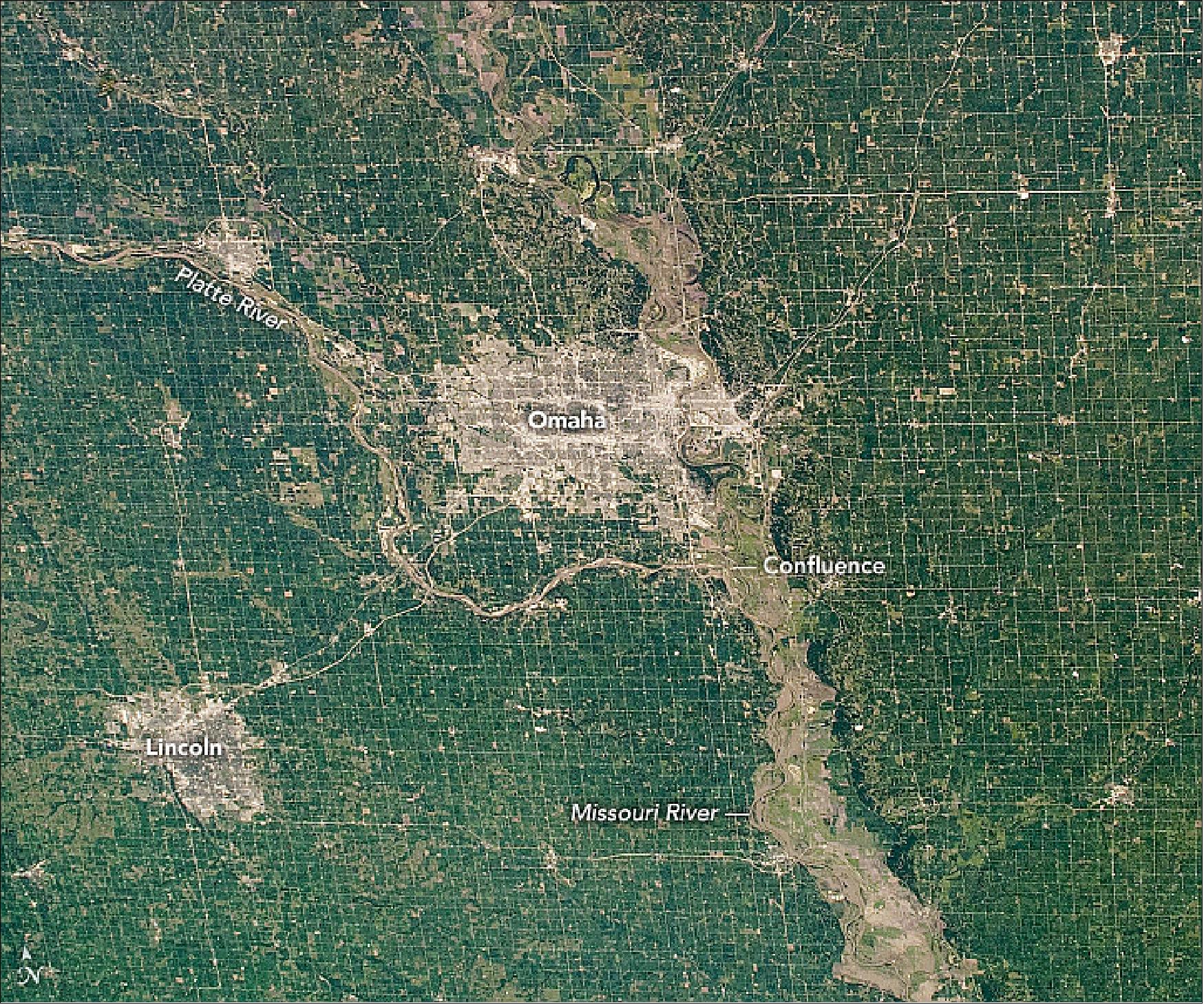 Figure 13: The astronaut photograph ISS060-E-35401 was acquired on August 13, 2019, with a Nikon D5 digital camera using a 50 mm lens and is provided by the ISS Crew Earth Observations Facility and the Earth Science and Remote Sensing Unit, Johnson Space Center. The image was taken by a member of the Expedition 60 crew (image credit: NASA Earth Observatory, caption by Alex Stoken)