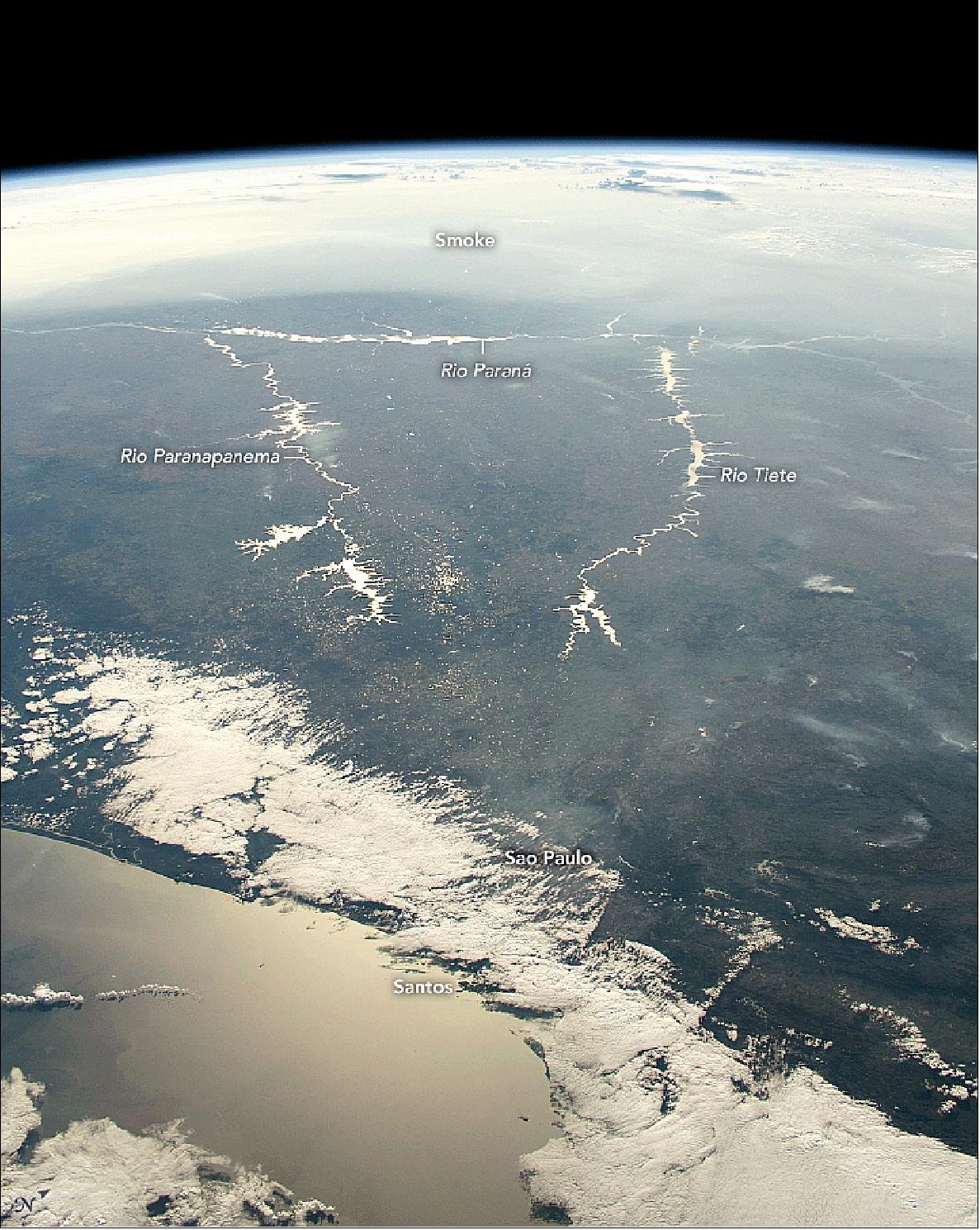 Figure 1: The astronaut photograph ISS060-E-44562 was acquired on August 25, 2019, with a Nikon D5 digital camera using a 50 mm lens and is provided by the ISS Crew Earth Observations Facility and the Earth Science and Remote Sensing Unit, Johnson Space Center. The image was taken by a member of the Expedition 60 crew (image credit: NASA Earth Observatory, caption by M. Justin Wilkinson)