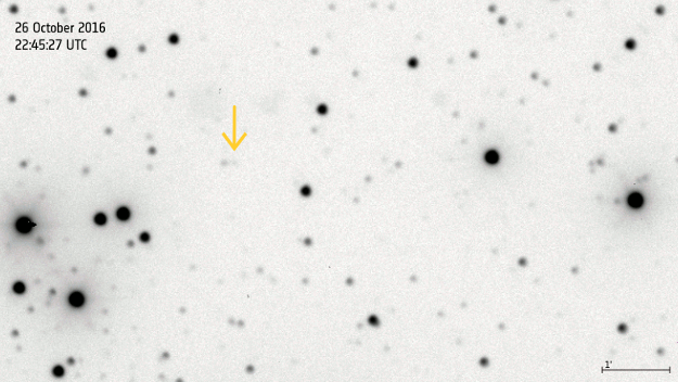 Figure 73: Asteroid Gaia-606 on 26 October 2016 (image credit: Observatoire de Haute-Provence & IMCCE)