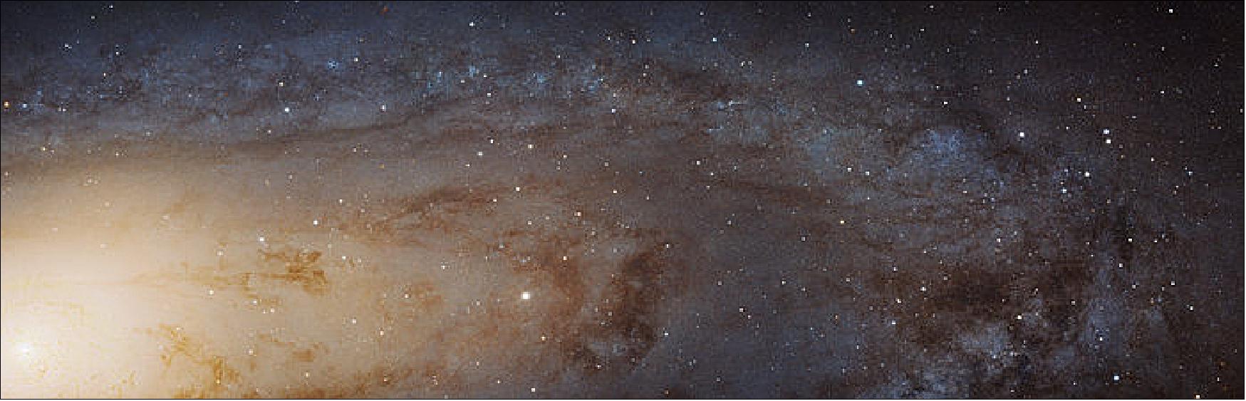 Figure 26: Sharpest ever view of the Andromeda Galaxy [image credit: NASA, ESA, J. Dalcanton (University of Washington, USA), B. F. Williams (University of Washington, USA), L. C. Johnson (University of Washington, USA), the PHAT team, and R. Gendler]
