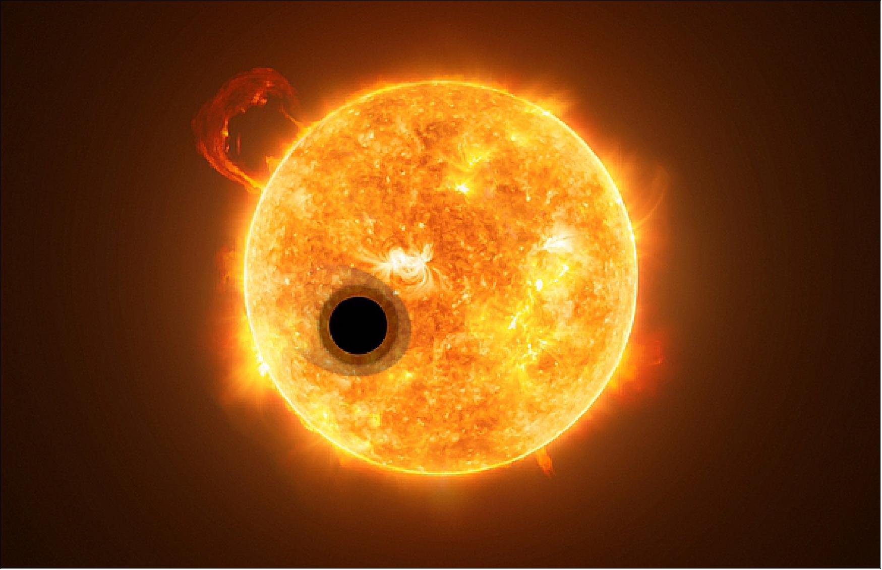 Figure 39: Artist's impression of WASP-107b (image credit: ESA/Hubble, NASA, M. Kornmesser, CC BY 4.0)
