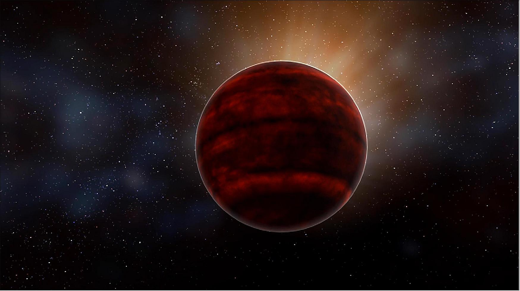 Figure 23: Artist impression of a red dwarf star like Proxima Centauri, the nearest star to our sun. New analysis of ALMA observations reveal that Proxima Centauri emitted a powerful flare that would have created inhospitable conditions for planets in that system (image Credit: NRAO/AUI/NSF; D. Berry)