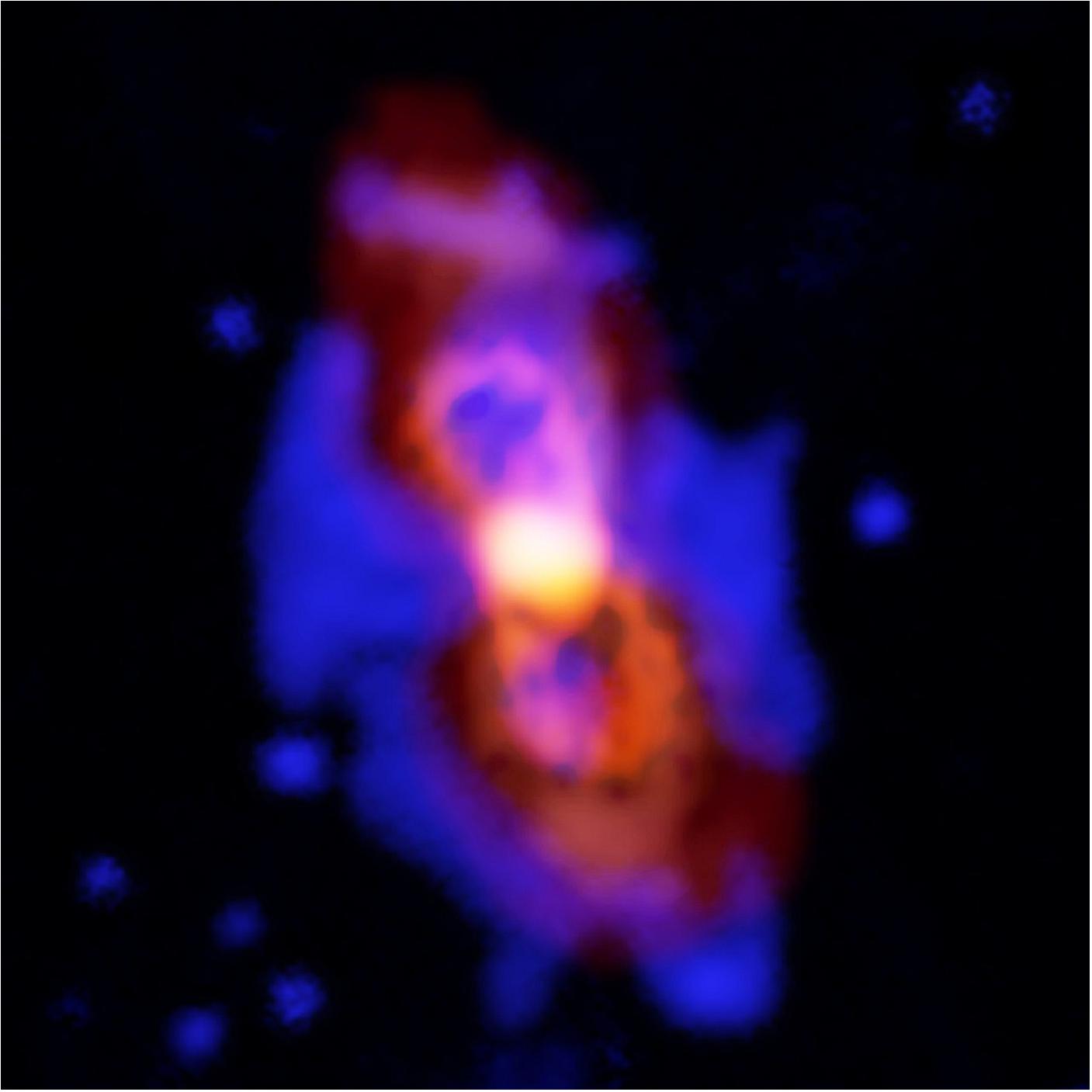 Figure 17: Radioactive molecules in the remains of a stellar collision (image credit: ESO)