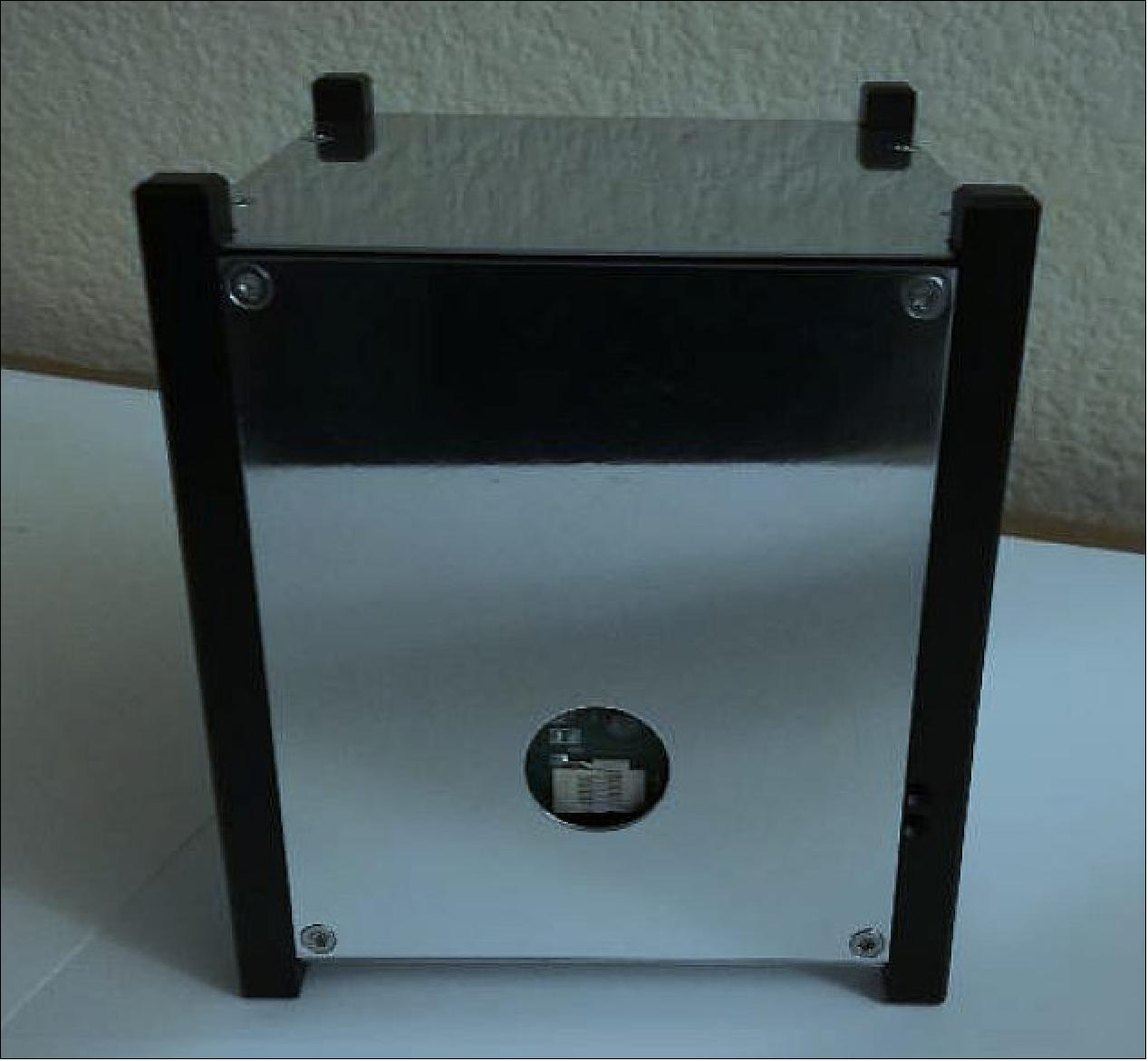 Figure 11: Elysium Star 2, a 1U CubeSat developed by Elysium Space, Inc., contains the ashes of individuals and serves as a memorial (Elysium Space, SRI)