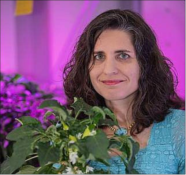 Figure 5: Gioia Massa is the NASA Veggie project lead at NASA’s Kennedy Space Center, working with astronauts on the International Space Station to grow plants in space. She’s a 2019 recipient of the Presidential Early Career Award for Scientists and Engineers (image credit: NASA)