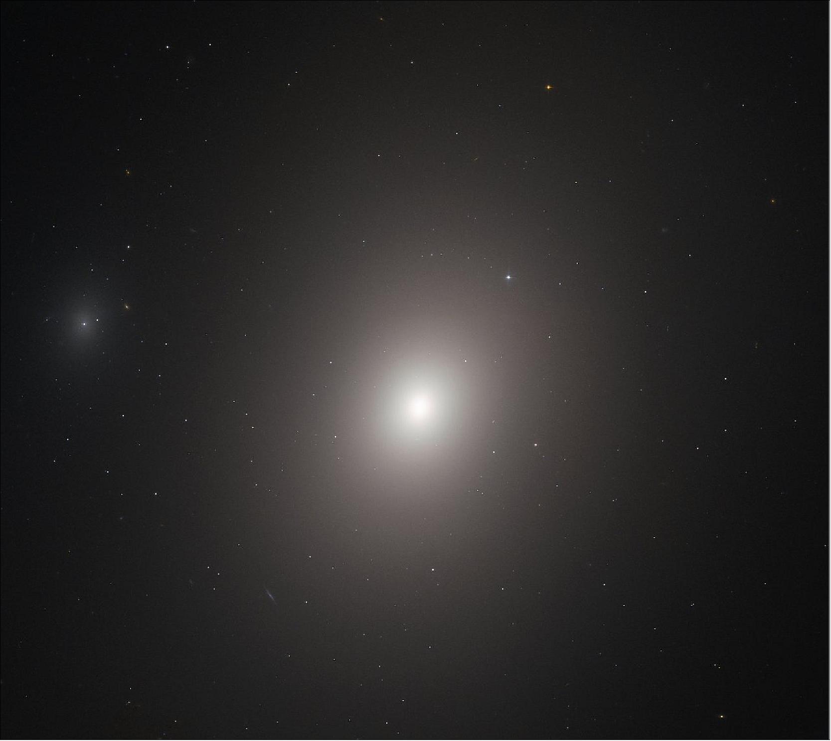 Figure 22: This image from the NASA/ESA Hubble Space Telescope shows the galaxy Messier 86. Despite its being discovered over 235 years ago by astronomer Charles Messier, the morphological classification of Messier 86 remains unclear; astronomers are still debating over whether it is either elliptical or lenticular (the latter being a cross between an elliptical and spiral galaxy), image credit: ESA/Hubble & NASA, P. Cote et al.