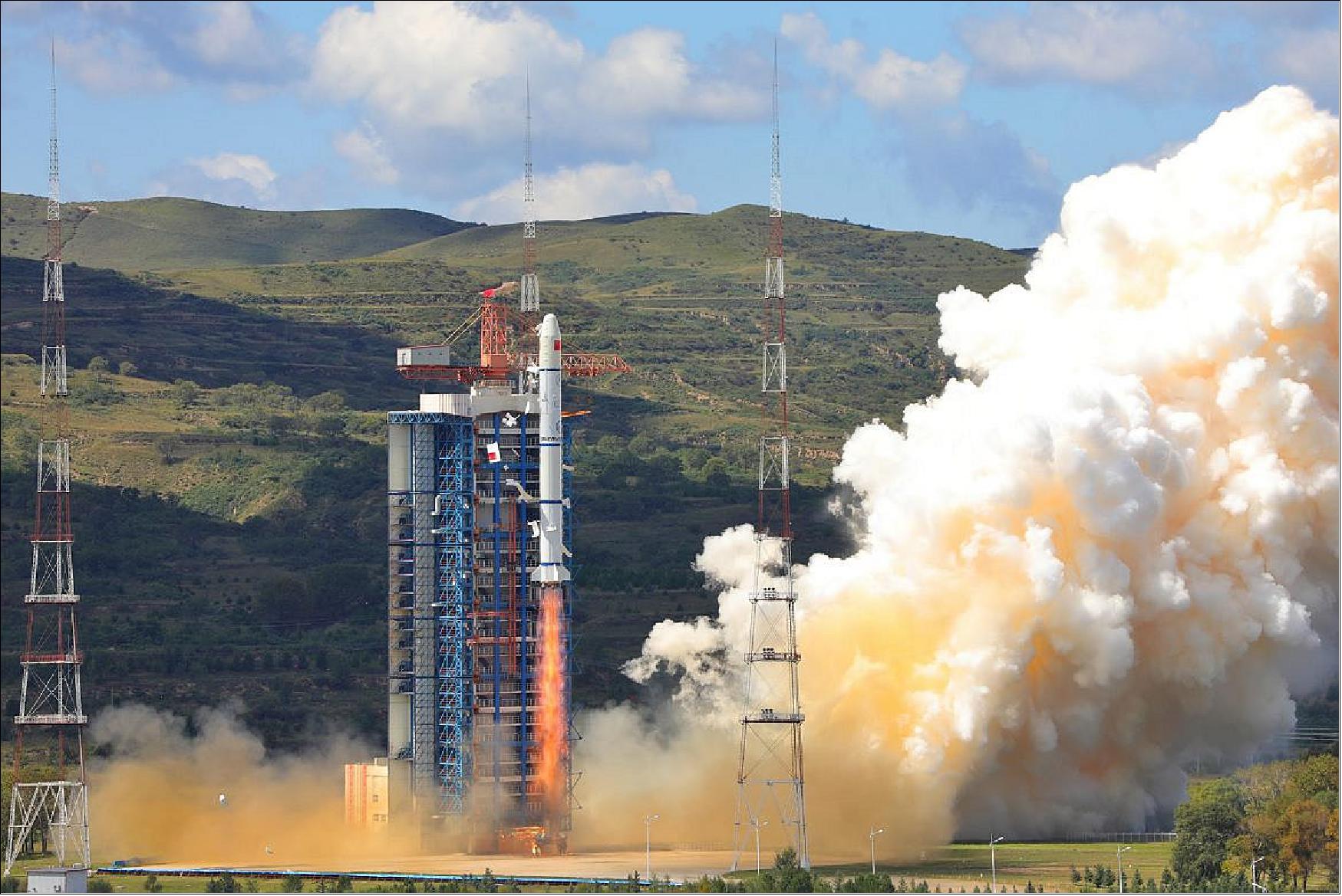 Figure 2: Photo of the launch of HY-1C on a CZ-2C vehicle from TSLC, China (image credit: China)