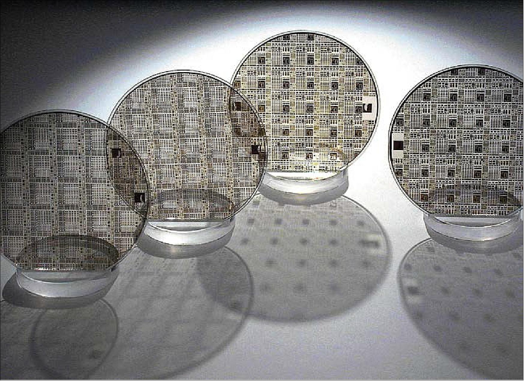 Figure 85: Gallium nitride (GaN) circuits on silicon carbide wafers: GaN as a key enabling technology for space (image credit: ESA)